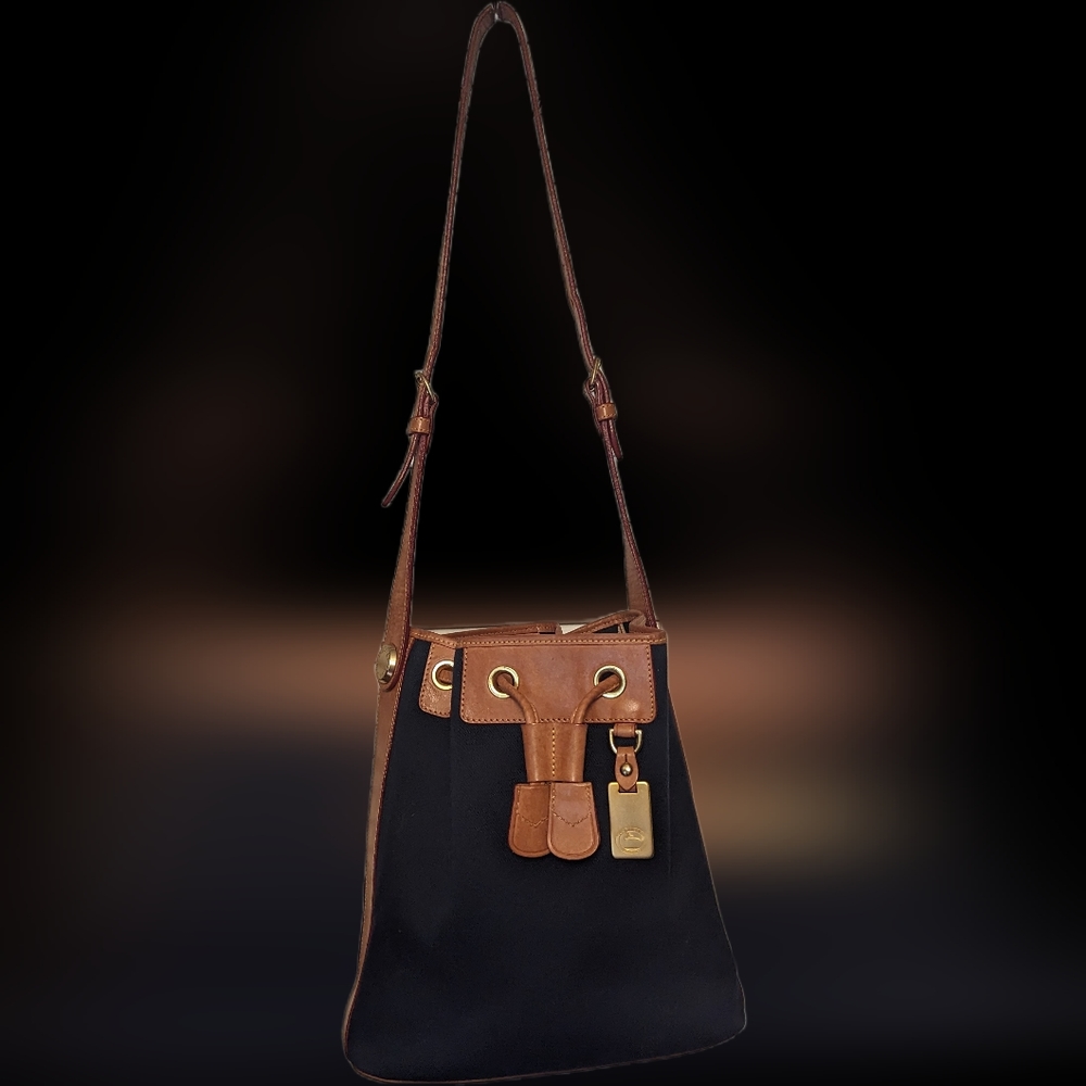 Dooney And Bourke Canvas Drawstring Bucket Bag - image 3